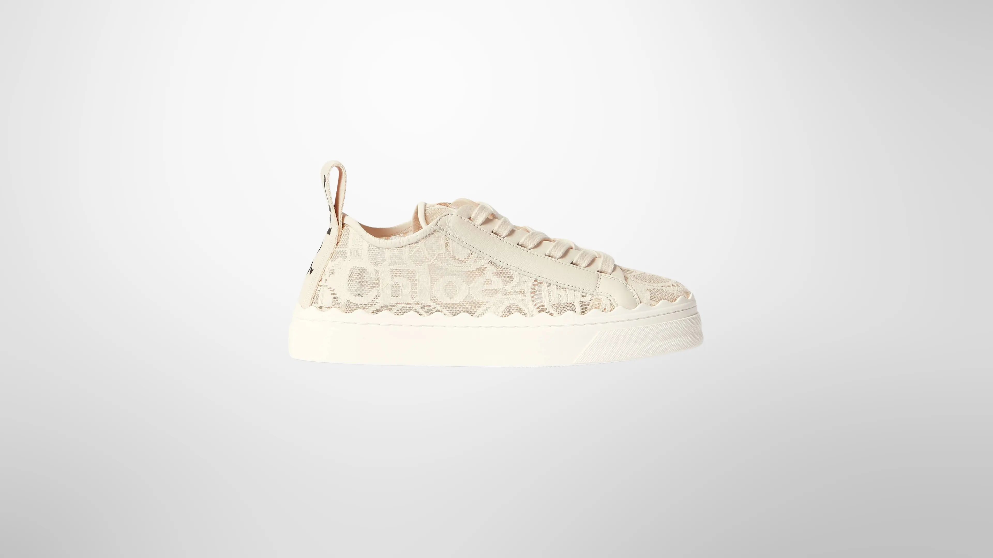 Baskets Chloé en Dentelle éphémère paris