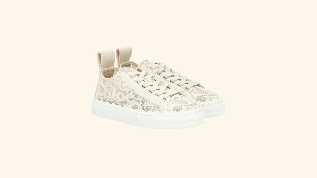 Baskets Chloé en Dentelle éphémère paris