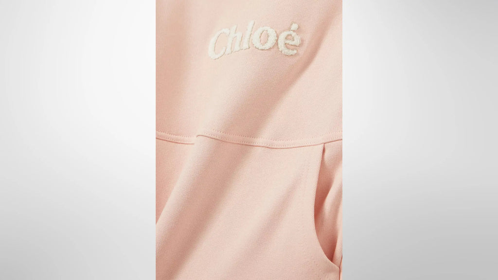 Robe Chloé Enfant Peach Logo Bouclé éphémère paris
