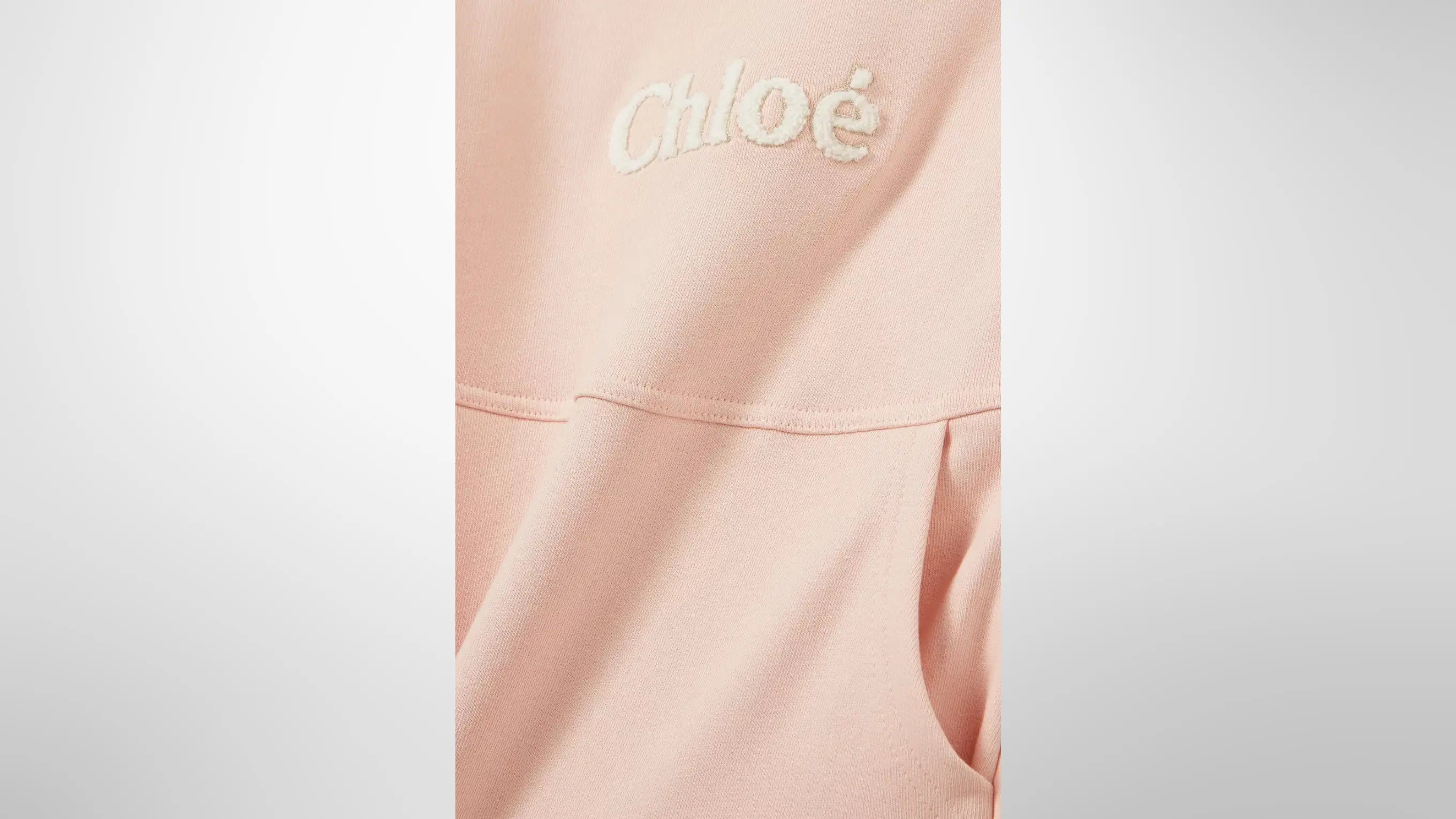 Robe Chloé Enfant Peach Logo Bouclé éphémère paris