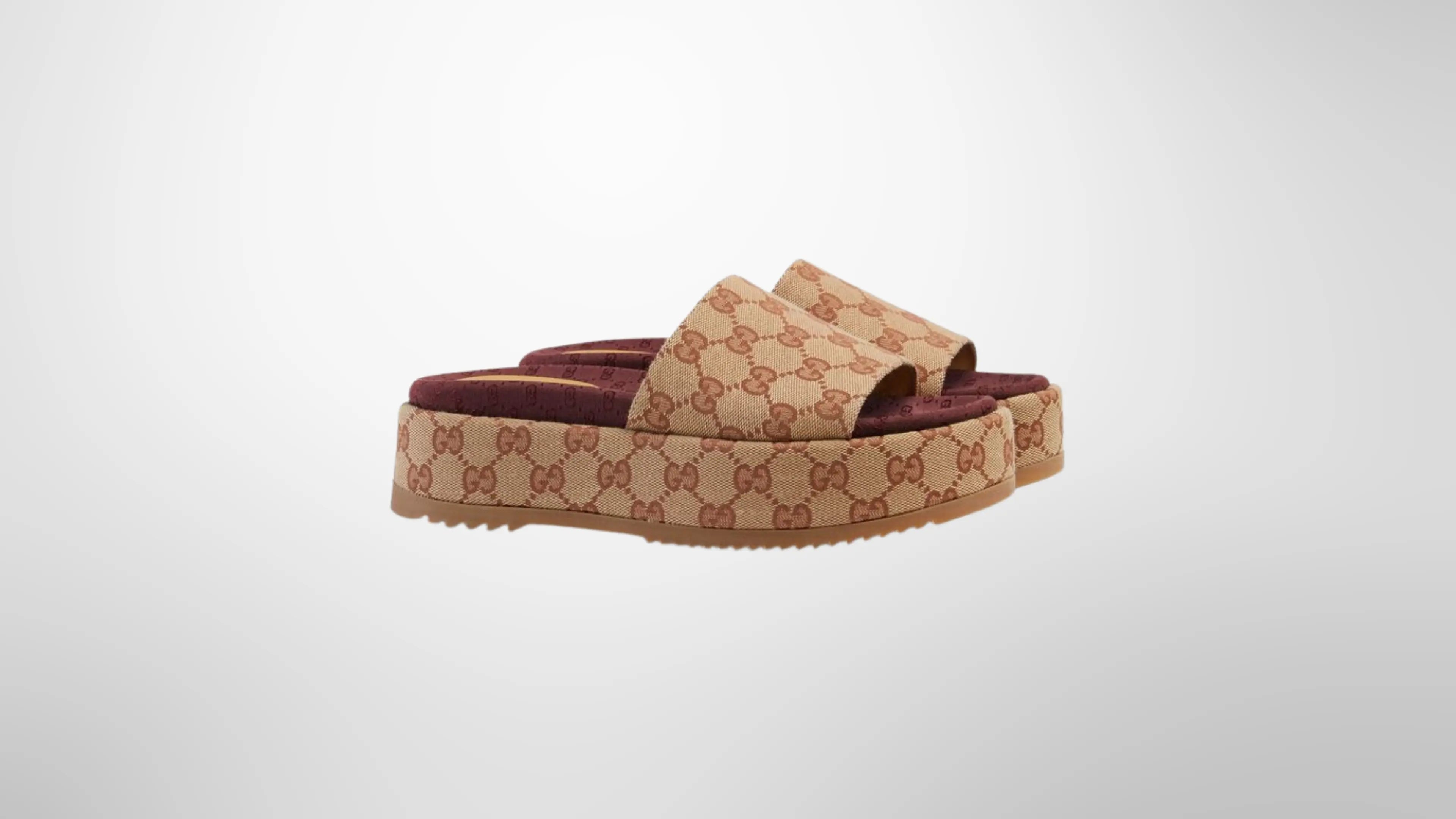 Sandales Gucci GG Slide à Plateforme éphémère paris